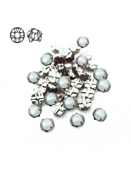 Rosetta Mc Crystal ss 20 (mm 4,80) Crystal-Nickel - 48PZ Rosetta Mc Crystal ss 20 (mm 4,80) Crystal-Nickel - 48PZ