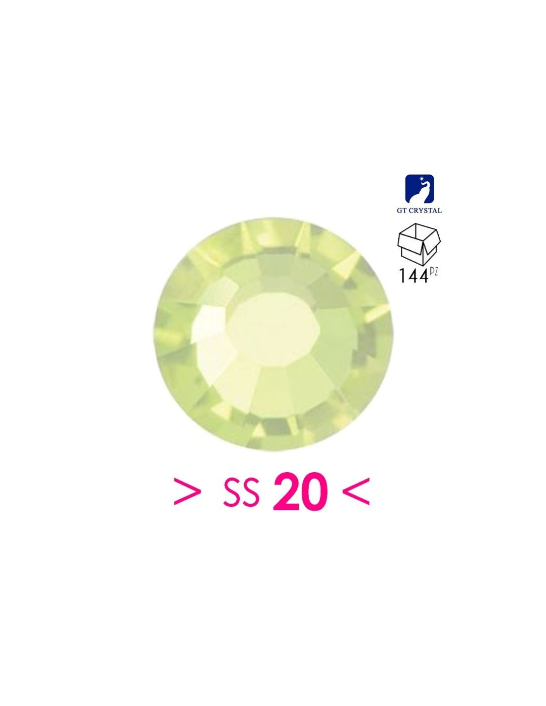 Rhinestones Gt Crystal Hotfix ss 20 Jonquil - 144 pcs - Hotfix Strass