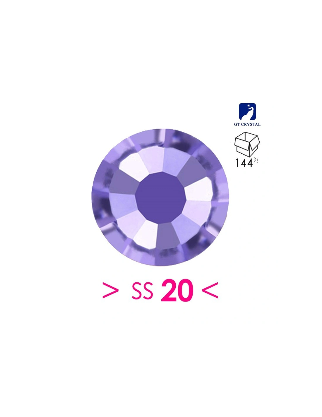 Rhinestones Gt Crystal Hotfix ss 20  Tanzanite - 144 pcs - Hotfix Strass