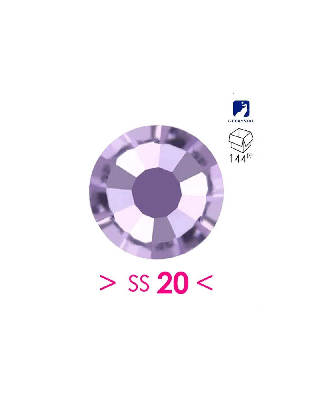 Rhinestones Gt Crystal Hotfix ss 20  Violet - 144PZ - Hotfix Strass