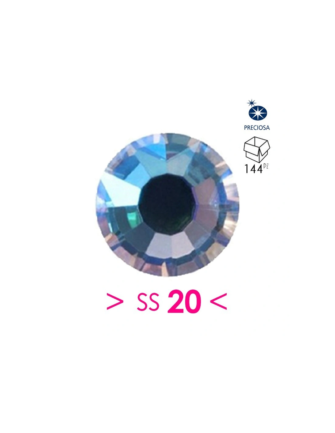 Strass Preciosa Termoadesivo ss 20 Alexandrite AB - 144PZ Rhinestones Hotfix