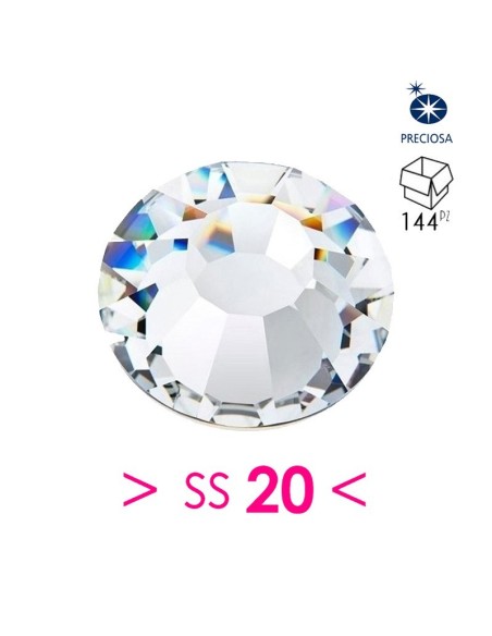 Strass Preciosa Termoadesivo ss 20 Crystal - 144PZ  Rhinestones Hotfix