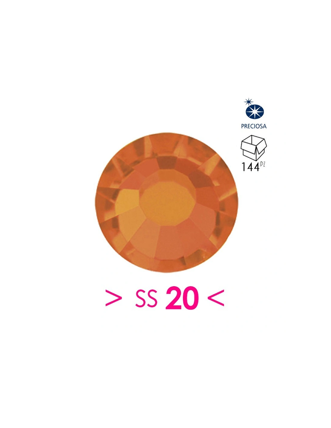 Rhinestones PreciosaHotfix ss 20  Hyacinth - 144 pcs - Hotfix Strass