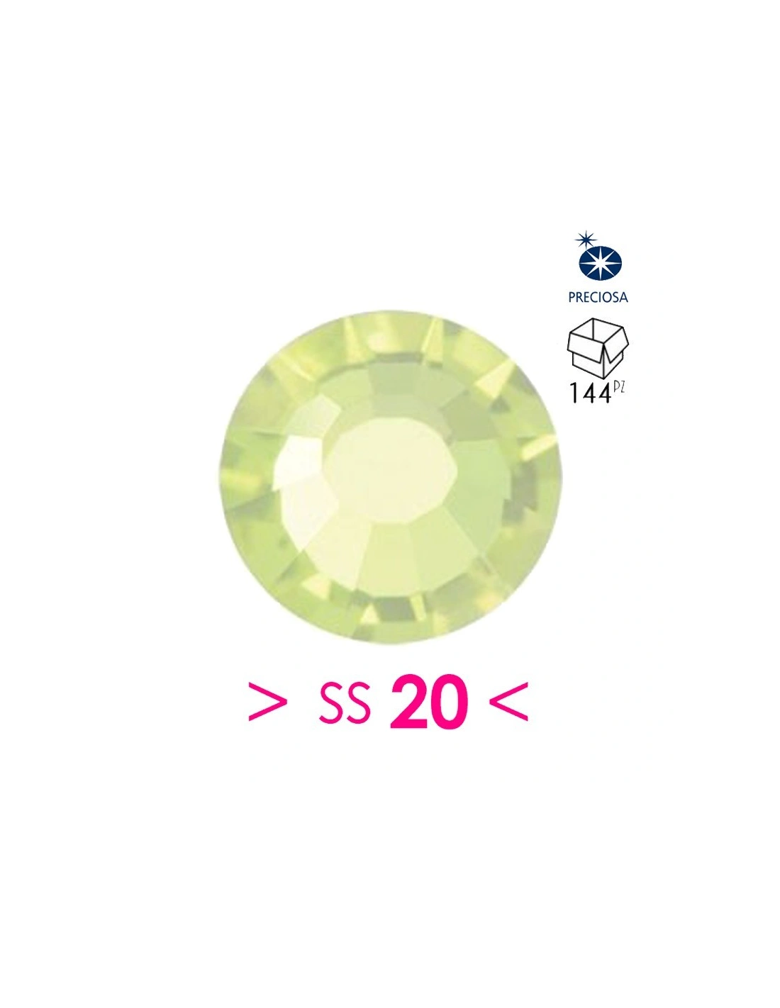 Rhinestones Preciosa Hotfix ss 20  Jonquil - 144 pcs - Hotfix Strass