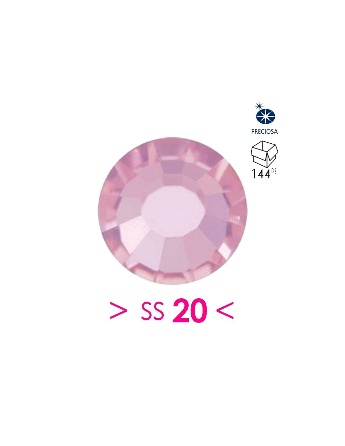 Strass Preciosa Termoadesivo ss 20  Lt. Amethyst - 144PZ Rhinestones Hotfix