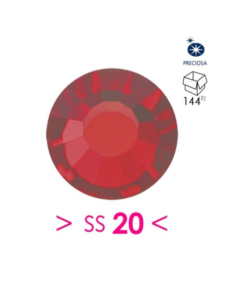 Strass Preciosa Termoadesivo ss 20 Lt. Siam - 144PZ Rhinestones Hotfix