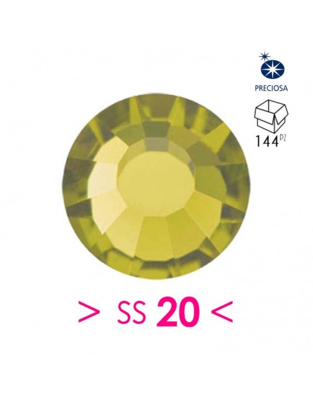 Strass Rhinestones Preciosa Hotfix Termoadesivo ss 20  Olivine -  144 pcs Strass Rhinestones Preciosa Hotfix Termoadesivo ss 20  Olivine -  144 pcs