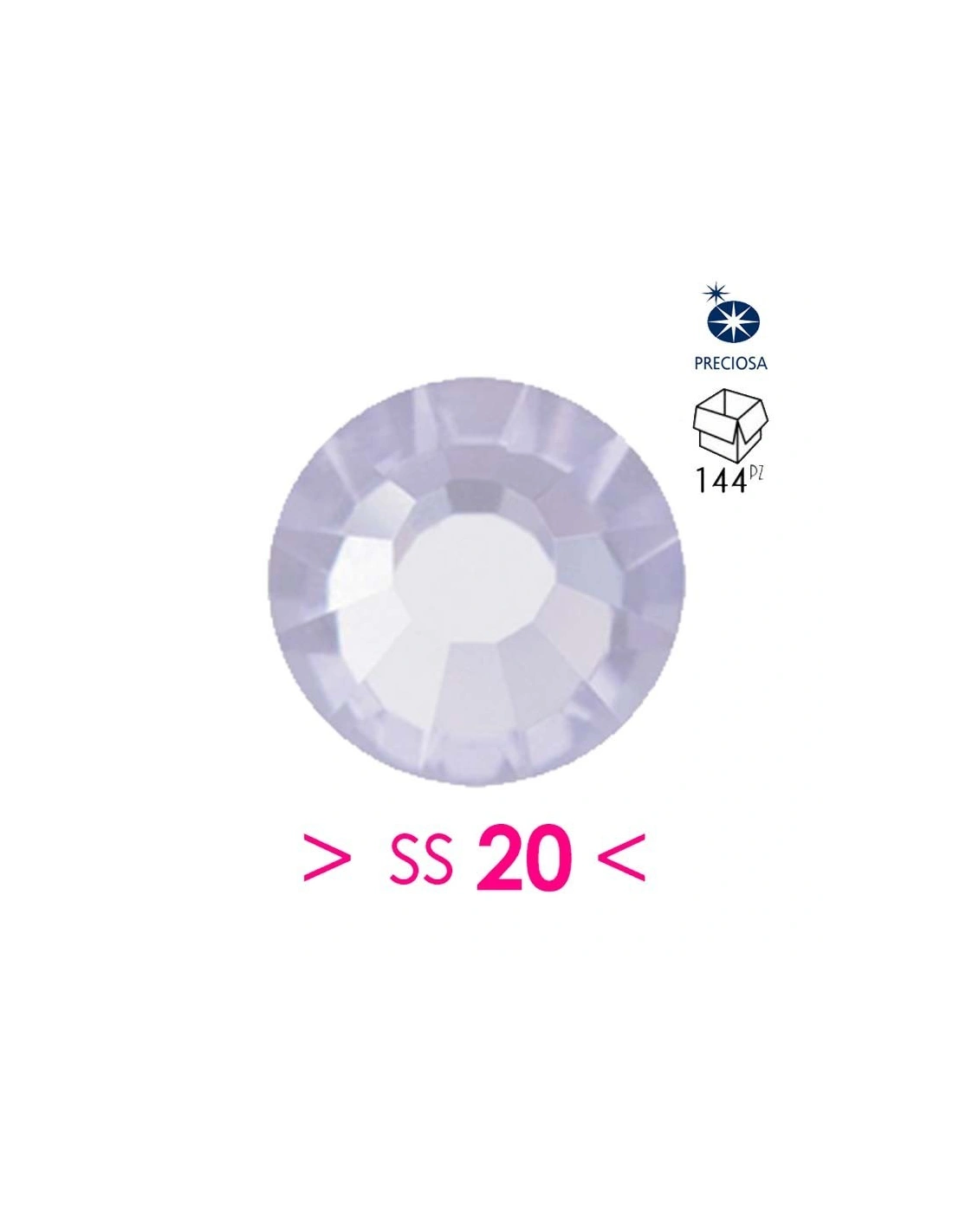 Rhinestones Preciosa Hotfix ss 20 Tanzanite - 144 pcs - Hotfix Strass