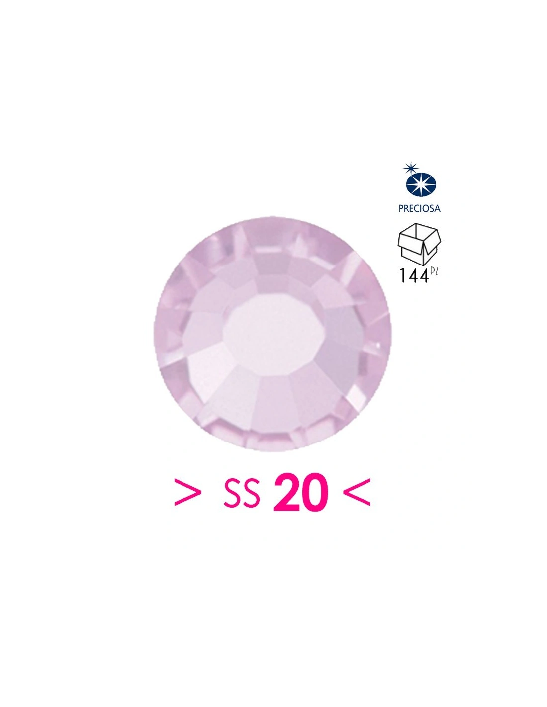 Strass Preciosa Termoadesivo ss 20 Violet - 144PZ Rhinestones Hotfix