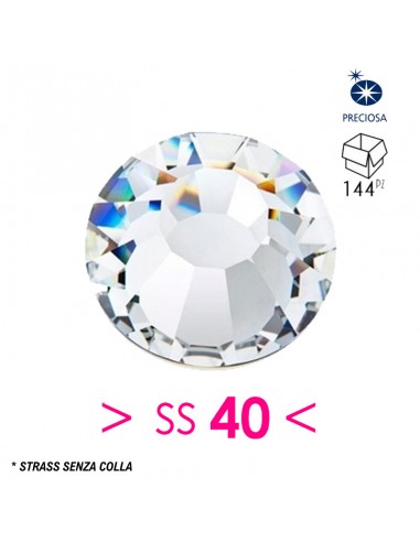 Strass Preciosa senza colla ss 40  Crystal - 144PZ