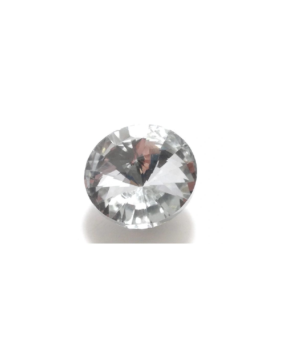 Bottone Vetro Sofà Rivolo mm 16 Crystal-Silver - 1PZ - Bottoni