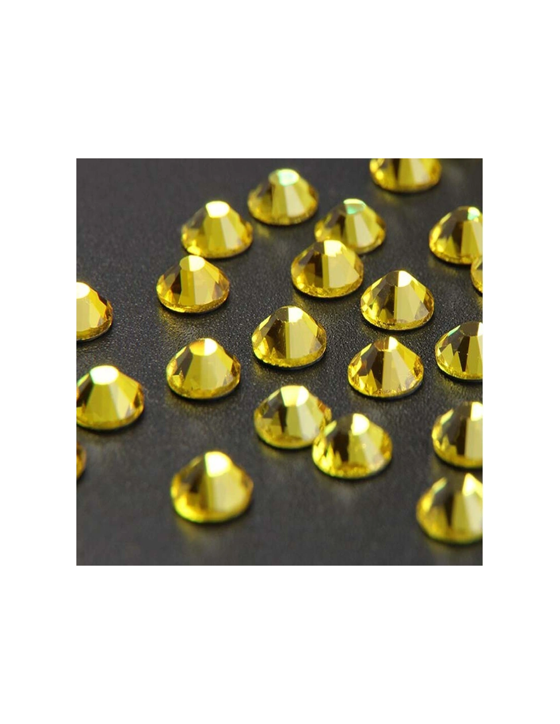 Rhinestones Strass GT Crystal Termoadesivo Hotfix ss 16  Citrine - 144PZ