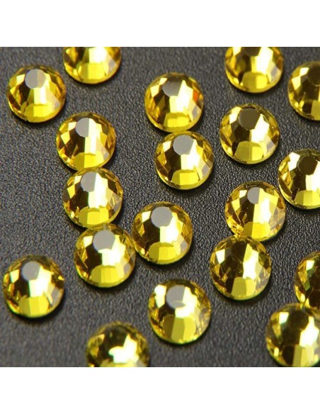 Rhinestones Strass GT Crystal Termoadesivo Hotfix ss 16  Citrine - 144PZ