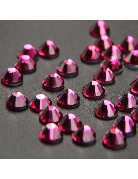 Rhinestones Strass GT Crystal Termoadesivo ss 16 Fuchsia - 144PZ Hotfix
