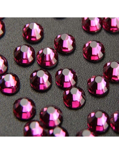 Rhinestones Strass GT Crystal Termoadesivo ss 16 Fuchsia - 144PZ Hotfix