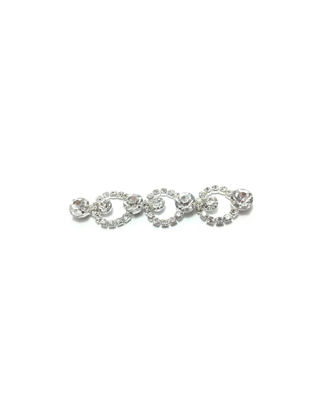Catena Strass Gioiello 1,5 Crystal-Silver - 1MT - Catene strass