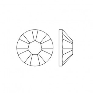 Strass Rhinestones Swarovski XILION Rose ss 16 Termoadesivo Hotfix Crystal - 144PZ 2