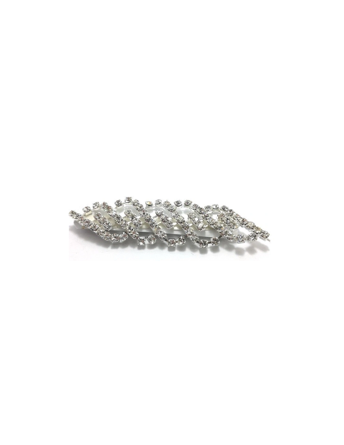 Catena Strass Gioiello cm 1,8 Crystal-Silver - 1MT - Catene strass