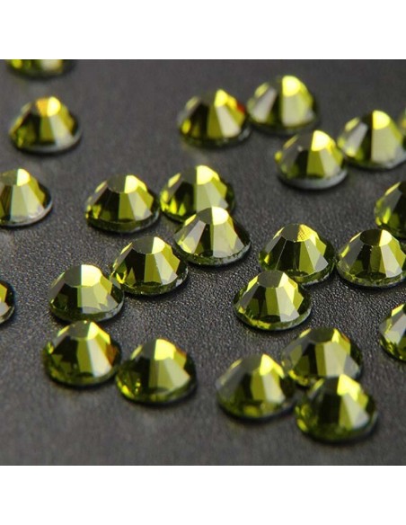 Strass GT Crystal Termoadesivo ss 16 Olivine - 144PZ rhinestone hotfix