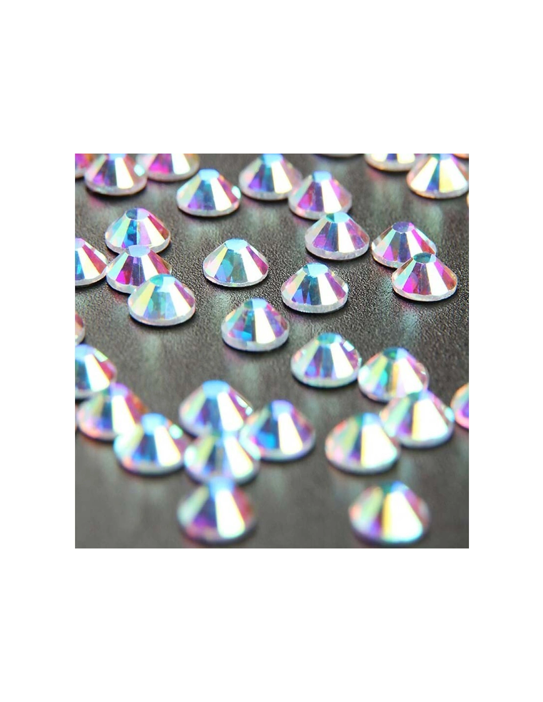Rhinestones GT Crystal Hotfix ss 12 Crystal AB - 144 pcs - Hotfix Strass