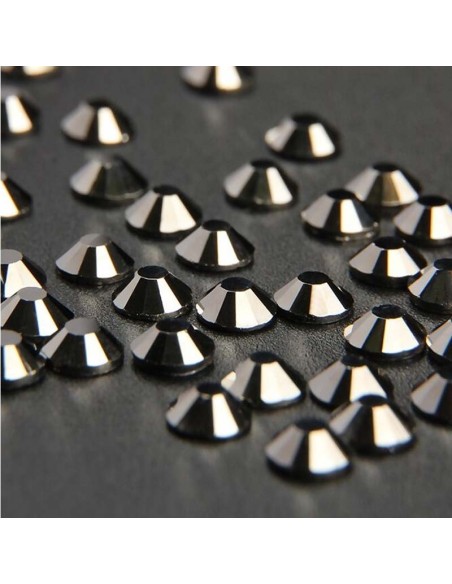 Strass GT Crystal Termoadesivo ss 12 Hematite - 144PZ hotfix rhinestone