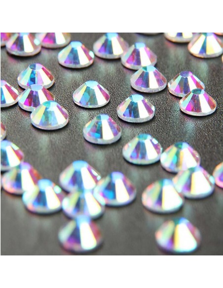 Rhinestones Strass GT Crystal Termoadesivo ss 34  Crystal AB - 144PZ Hotfix Rhinestones Strass GT Crystal Termoadesivo ss 34  Crystal AB - 144PZ Hotfix