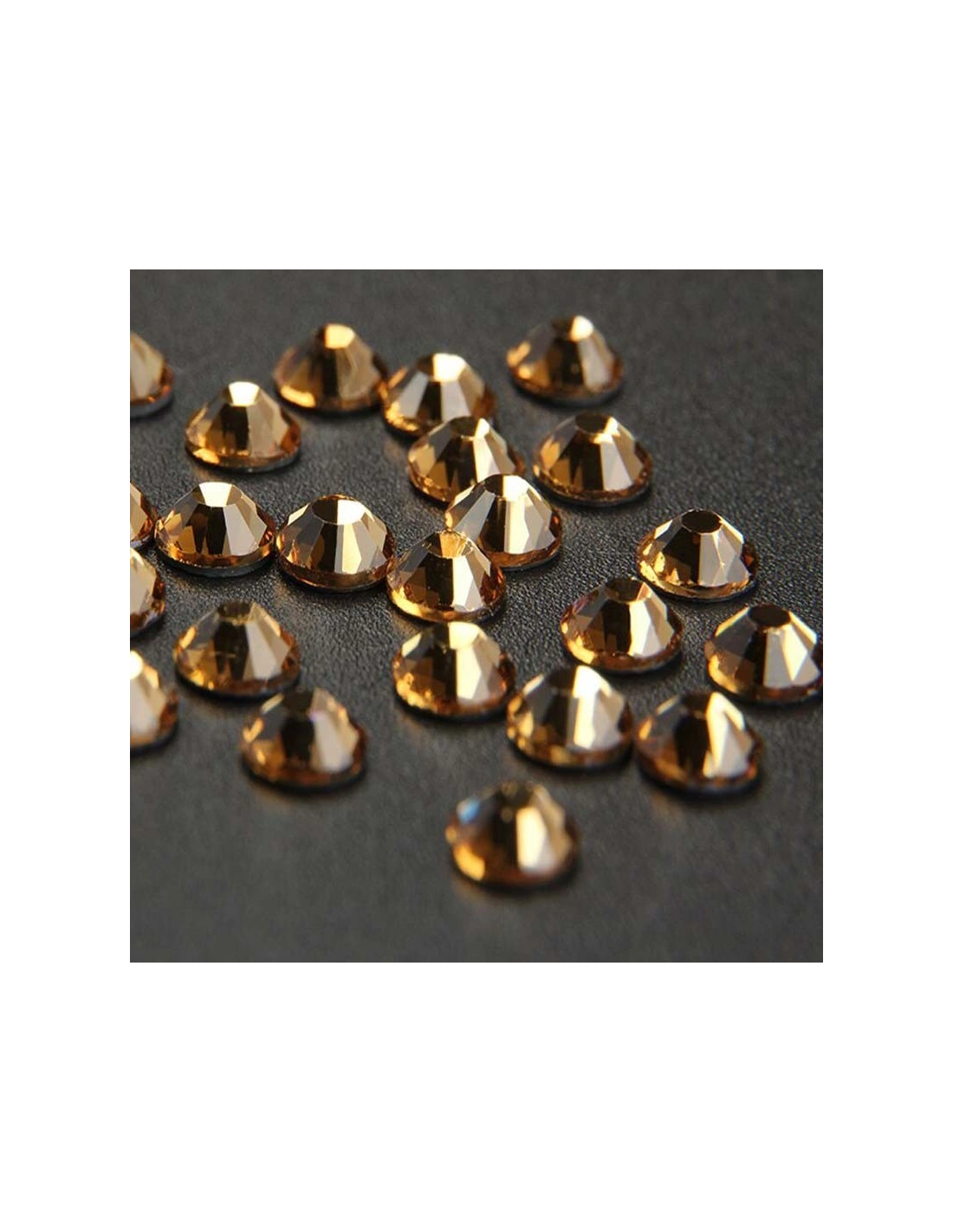 Strass GT Crystal Termoadesivo ss 30 Light Col. Topaz - 144PZ Rhinestones Hotfix