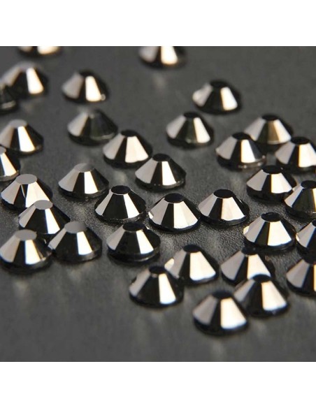 Rhinestones Hotfix Strass GT Crystal Termoadesivo ss 30 Light Hematite - 144PZ