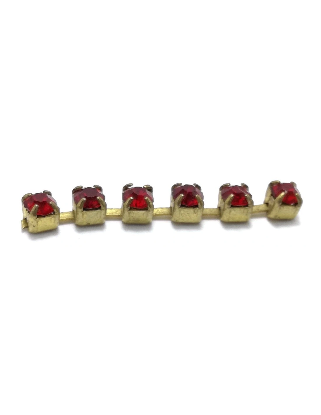 Catena Strass ss 12  Lt. Siam-Bronzo - 1MT
