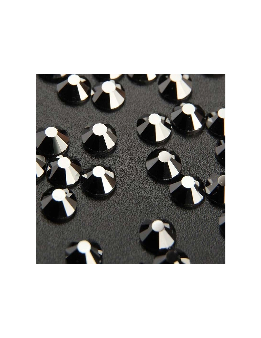 Rhinestones Hotfix Strass GT Crystal Termoadesivo ss 30 Jet Hematite - 144PZ