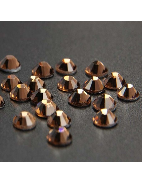 Rhinestones Strass GT Crystal Termoadesivo ss 30 Smoke Topaz - 144PZ HOtfix