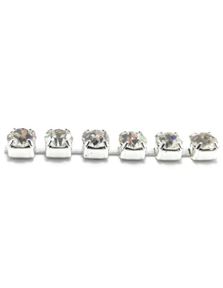 Catena Strass ss 16  Crystal-Silver - 1MT
