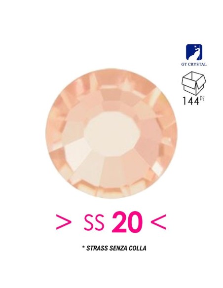 Strass GT Crystal senza colla ss 20 Lt. Peach - 144PZ