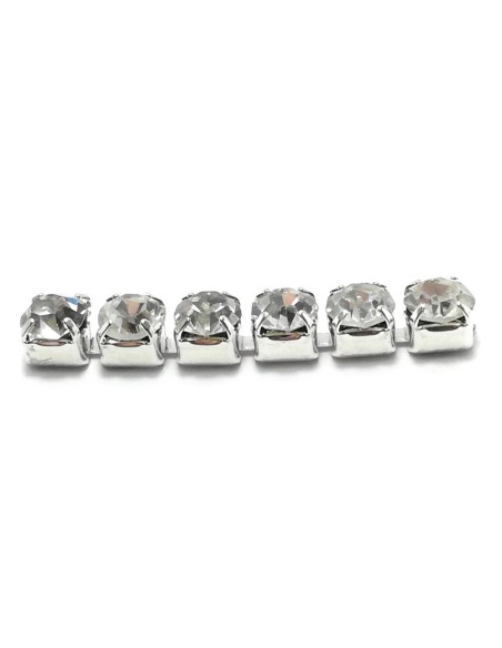 Catena Strass ss 16 PIENA Crystal-Silver - 1MT