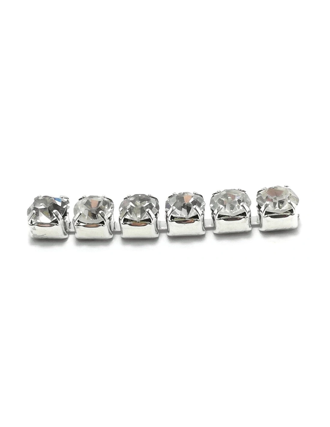Strass chain ss 16 FULL Crystal-Silver - 1MT - Rhinestone chains