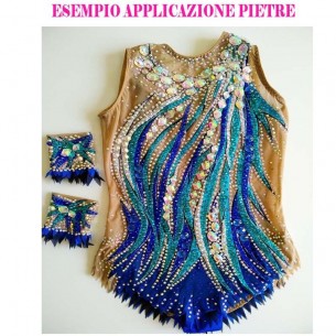 Pietra da Cucire in Cristallo Cosmic Swarovski mm 26x21 Crystal AB - 1PZ 2