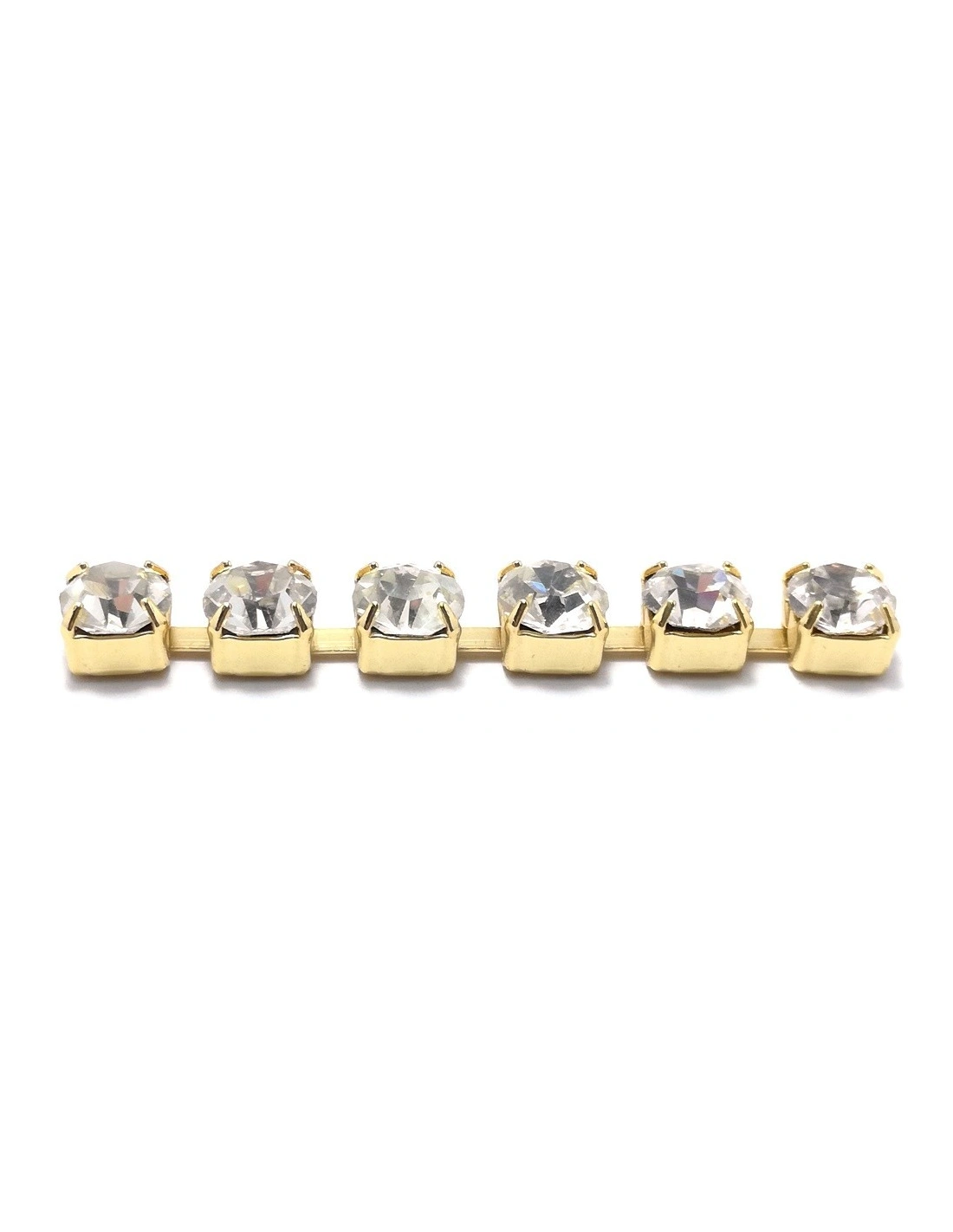 Catena Strass ss 29 Crystal-Gold - 20 CM - Catene strass