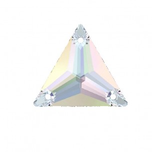 Pietra da Cucire in Crisyallo  Triangolo Swarovski mm 22 Crystal AB - 1PZ 2