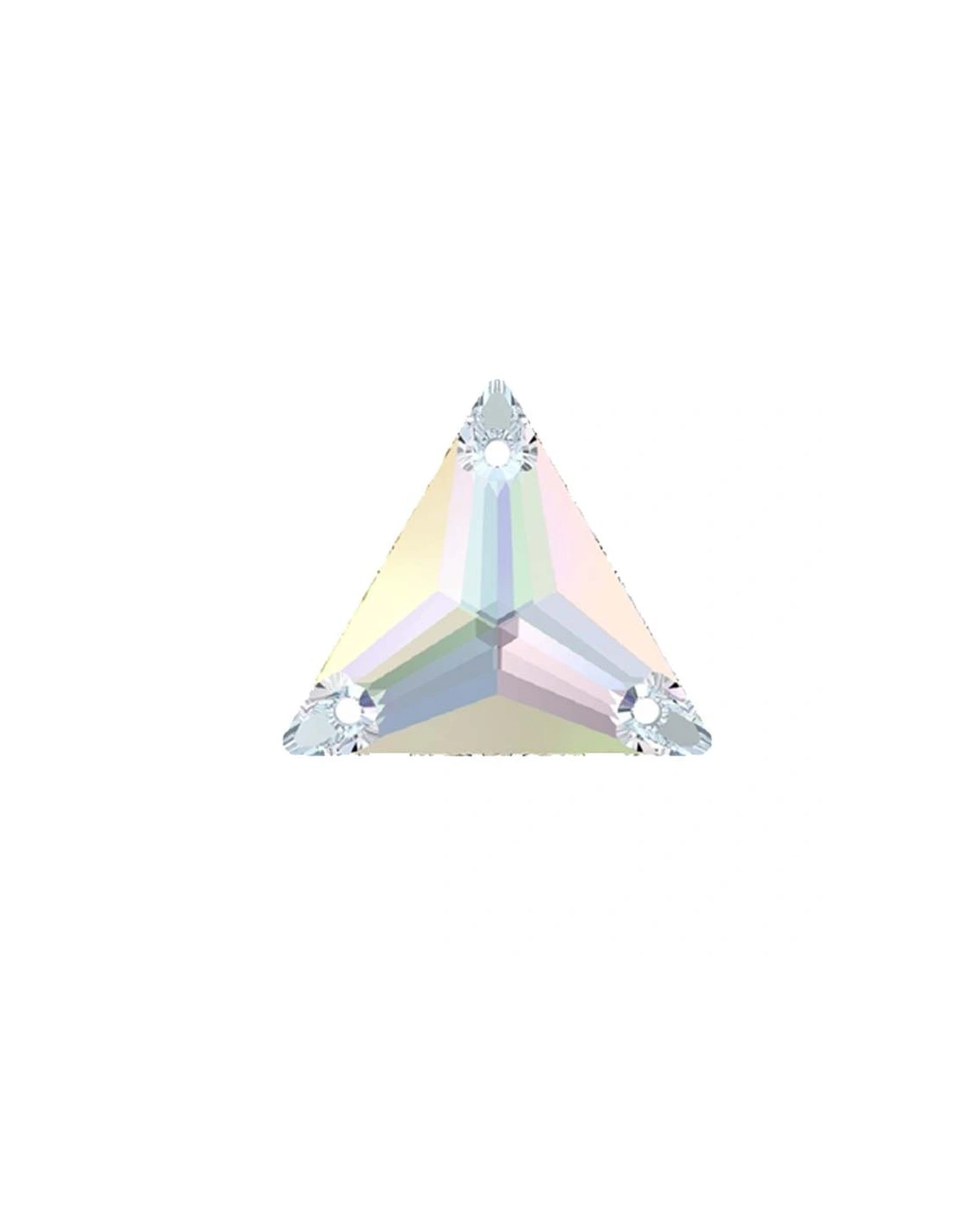 Pietra Triangolo Swarovski mm 22 Crystal AB - 1PZ