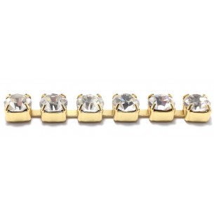 Catena Strass ss 8,5 Crystal-Gold - 1MT 2