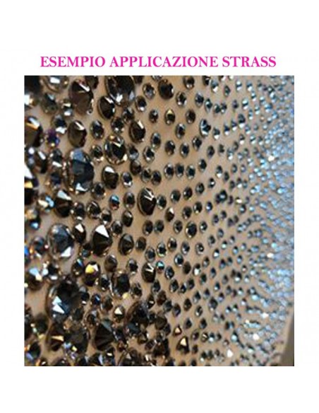 esempio applicazione Strass GT Crystal Termoadesivo ss 20  Topaz - 144PZ  Rhinestones Hotfix esempio applicazione Strass GT Crystal Termoadesivo ss 20  Topaz - 144PZ  Rhinestones Hotfix
