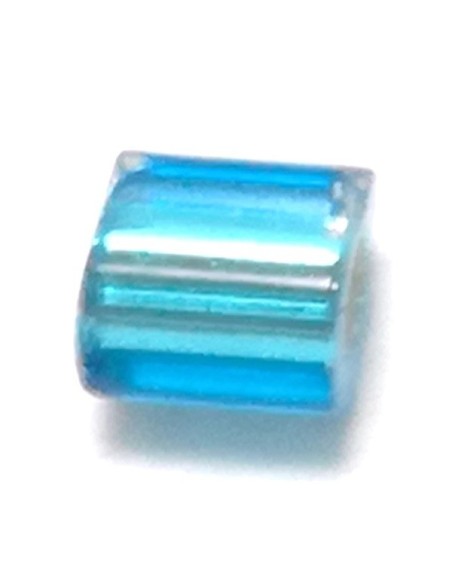 Bugle Preciosa 2 cuts 9/0 (mm 2,6) Capri Blue-Silver - 100GR - Rocailles and bugles