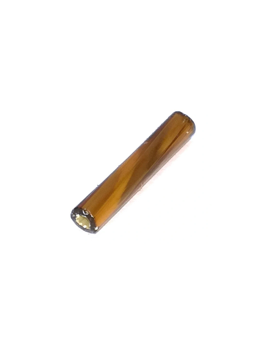 Bugle Preciosa Twisted 5" (mm 11,2) Smoke Topaz- Silver - Rocailles and bugles