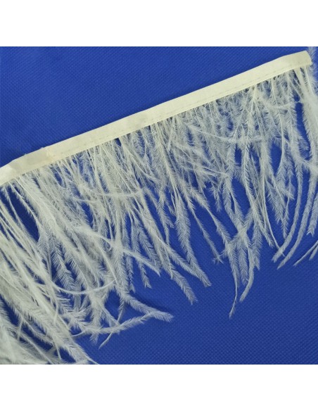 Frangia da cucire Piume di Struzzo Light Beige pacco - 1MT.