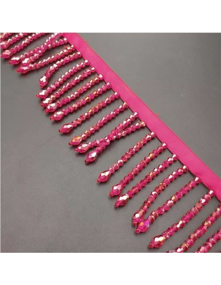 Fringe sewing Bicone Fuchsia AB pack - 1 MT.
