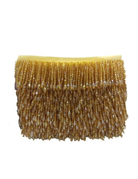 Fringe sewing Bicone Lt. Col. Topaz AB pack - 1 MT.