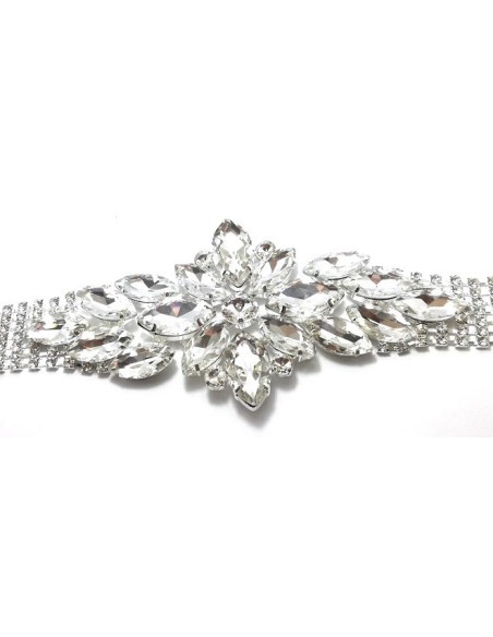 Application Strass Crystal-Stones-Silver - 1PC - DECORATIONS FOR CLOTHES