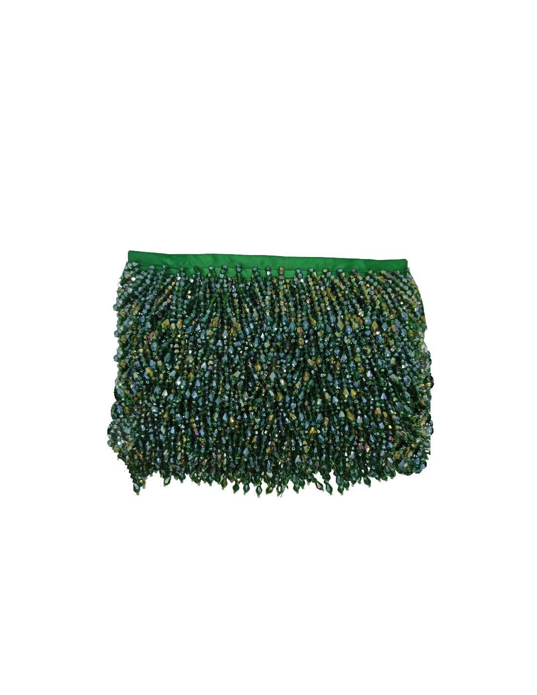 Fringe sewing Bicone Emerald AB pack - 1 MT.