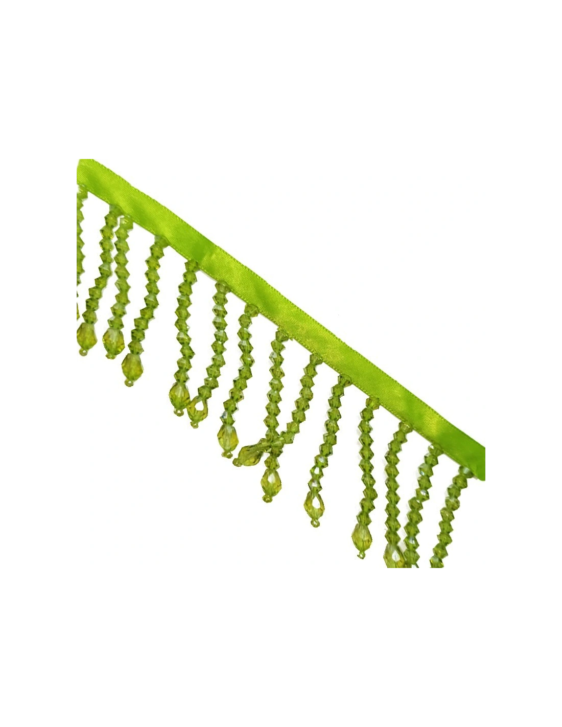 Frange da cucire a Biconi Peridot AB pacco - 1 MT.