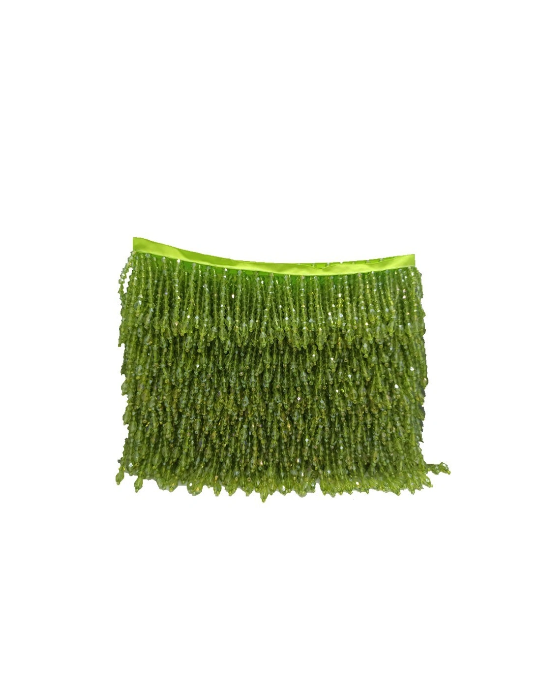 Frange da cucire a Biconi Peridot AB pacco - 1 MT.